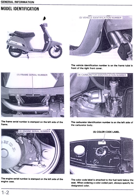 Honda moped serial number #7