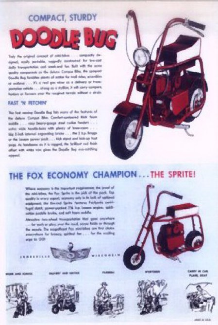 1969 ADVERTISEMENT Mini Bike Fox Go Kart Super Gen Little Windshield Trail 