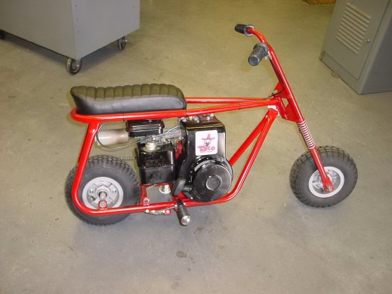 vintage taco mini bike