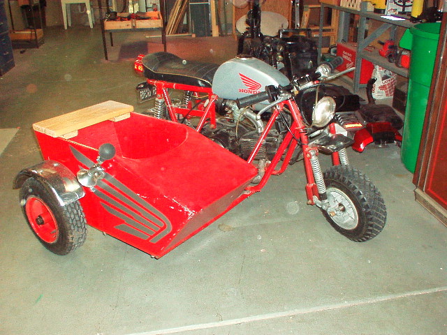 coleman mini bike sidecar